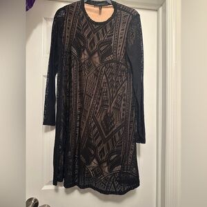 Elegant Black Lace Dress